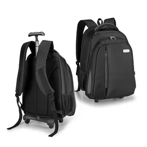 Mochila com Carrinho e Rodinhas Personalizada | Dimensões (L x A x P): 46.0 x 35.0 x 21.0 | Peso = 2025 g