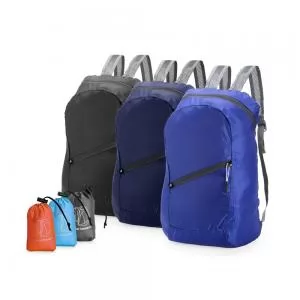 Mochila Dobrável Personalizada | Dimensões (L x A x P): 28.0 x 43.0 x 10.0 | Peso = 75 g