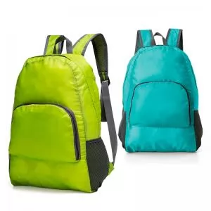 Mochila Dobrável Personalizada | Dimensões (L x A x P): 31.5 x 42.0 x 11.5 | Peso = 143 g