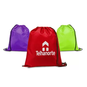 Mochila Saco em Nylon 210 Personalizada | Dimensões (L x A x P): 41.0 x 35.0 x 0.0 | Peso = 42 g