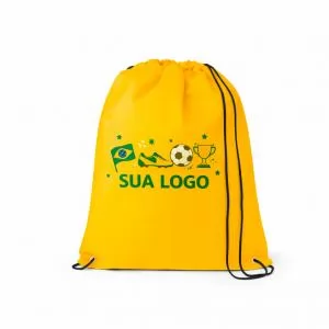 Mochila Saco Personalizada | Dimensões (L x A x P): 32.8 x 45.0 x 2.0 | Peso = 30 g