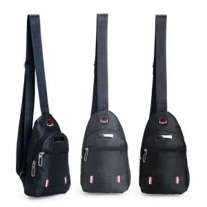 Mochila Transversal Personalizada | Dimensões (L x A x P): 13.5 x 23.0 x 4.8 | Peso = 100 g