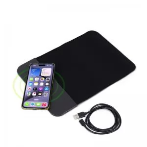 Mouse pad com Carregador Wireless Personalizado | Dimensões (L x A x P): 30.0 x 21.5 x 0.7 | Peso = 200 g