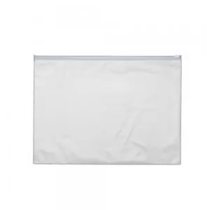 Pasta Zip Cristal Personalizada | Dimensões (L x A x P): 35.0 x 25.0 x 0.3 | Peso = 50 g