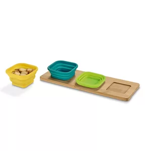 Petisqueira com 3 potes Personalizada | Dimensões (L x A x P): 30.0 x 10.0 x 9.0 | Peso = 267 g