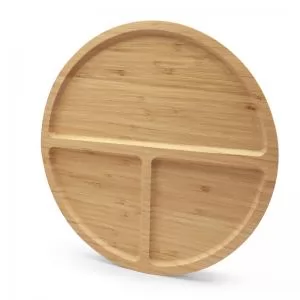 Petisqueira de Bambu Personalizado | Dimensões (L x A x P): 30.0 x 30.0 x 1.7 | Peso = 556 g