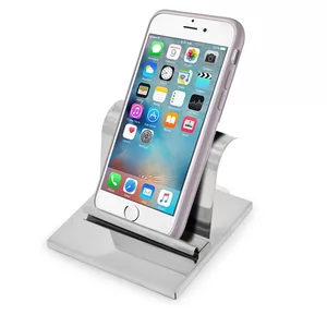 Porta Celular de Metal Personalizado | Dimensões (L x A x P): 9.2 x 6.8 x 9.2 | Peso = 70 g