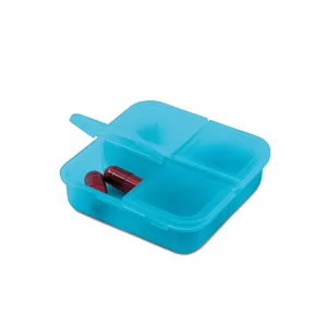Porta Comprimidos Personalizado | Dimensões (L x A x P): 6.0 x 6.0 x 1.6 | Peso = 12 g