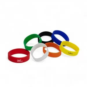 Pulseira de Silicone Personalizada | Dimensões (L x A x P): 9.0 x 2.0 x 9.0 | Peso = 8 g