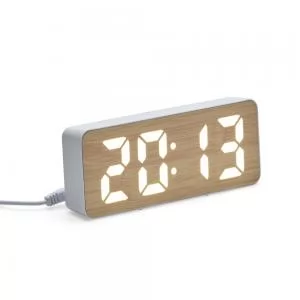 Relógio de Mesa Digital Personalizado | Dimensões (L x A x P): 15.5 x 6.5 x 4.5 | Peso = 85 g