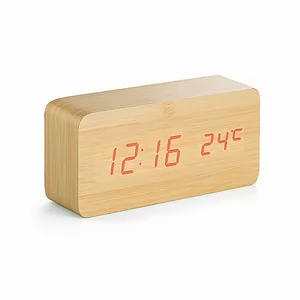 Relógio de Mesa Digital Personalizado | Dimensões (L x A x P): 15.0 x 7.0 x 4.1 | Peso = 232 g