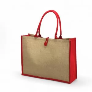 Sacola de Juta Ecológica Personalizada | Dimensões (L x A x P): 46.0 x 34.5 x 14.0 | Peso = 275 g