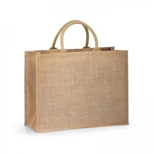 Sacola de Juta Ecológica Personalizada | Dimensões (L x A x P): 34.0 x 43.0 x 17.5 | Peso = 187 g