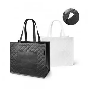 Sacola em Non-Woven Personalizada | Dimensões (L x A x P): 33.0 x 38.1 x 20.0 | Peso = 86 g