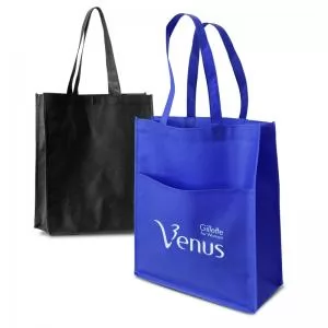 Sacola em TNT Personalizada | Dimensões (L x A x P): 35.0 x 40.0 x 15.5 | Peso = 55 g