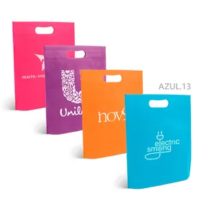 Sacola Em TNT Personalizado Non-woven | Dimensões (L x A x P): 25.0 x 35.0 x 0.0 | Peso = 18 g
