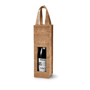 Sacola Personalizada para 1 Garrafa de Vinho | Dimensões (L x A x P): 10.0 x 33.0 x 10.0 | Peso = 91 g