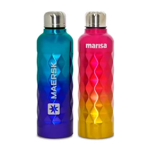 Squeeze de Metal  Personalizado | Dimensões (L x A x P): 7.0 x 24.0 x 7.0 | Peso = 151 g
