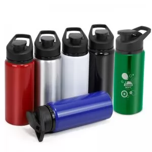 Squeeze de Metal Personalizado | Dimensões (L x A x P): 7.2 x 19.8 x 7.2 | Peso = 125 g