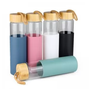 Squeeze de Vidro Personalizado | Dimensões (L x A x P): 7.3 x 26.3 x 7.3 | Peso = 445 g
