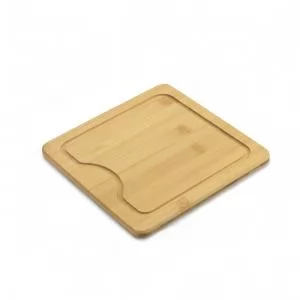 Tábua De Bambu Personalizada | Dimensões (L x A x P): 21.0 x 1.2 x 21.0 | Peso = 535 g