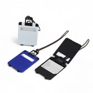 Tag Mala Identificador de bagagem Personalizado | Dimensões (L x A x P): 5.5 x 9.0 x 0.4 | Peso = 15 g