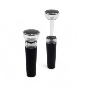 Tampa Rolha de Vácuo para Garrafa de Vinho Personalizada | Dimensões (L x A x P): 3.0 x 9.0 x 3.0 | Peso = 25 g